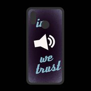 Coque  Huawei P20 Lite PREMIUM In Music We trust Bleu ZG