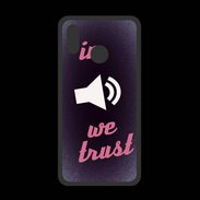 Coque  Huawei P20 Lite PREMIUM In Music We trust Rouge ZG