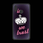 Coque  Huawei P20 Lite PREMIUM In Queen We trust Rouge ZG