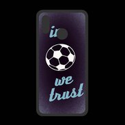 Coque  Huawei P20 Lite PREMIUM In Soccer We trust Bleu ZG