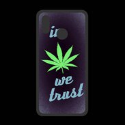 Coque  Huawei P20 Lite PREMIUM In Weed We trust Vert ZG