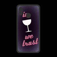 Coque  Huawei P20 Lite PREMIUM In Wine We trust Rouge ZG