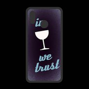 Coque  Huawei P20 Lite PREMIUM In Wine We trust Bleu ZG