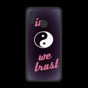 Coque  Huawei P20 Lite PREMIUM In Zen We trust Rouge ZG