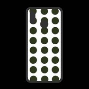 Coque  Huawei P20 Lite PREMIUM pois vert foncé