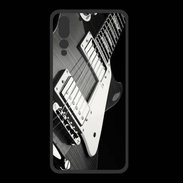 Coque  Huawei P20 Pro PREMIUM Guitare en noir et blanc