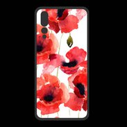 Coque  Huawei P20 Pro PREMIUM Illustration de coquelicots