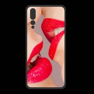 Coque  Huawei P20 Pro PREMIUM Bouche sexy Lesbienne et rouge à lèvres gloss