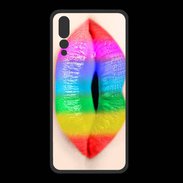 Coque  Huawei P20 Pro PREMIUM Bouche Arc en Ciel