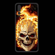 Coque  Huawei P20 Pro PREMIUM Tête de mort en flamme 5