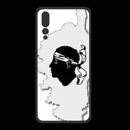 Coque  Huawei P20 Pro PREMIUM Carte de la Corse avec tête 5