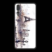 Coque  Huawei P20 Pro PREMIUM Vintage Paris en dessin