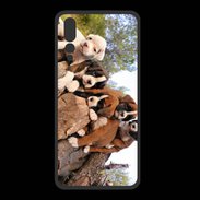 Coque  Huawei P20 Pro PREMIUM Chiots Boxer sur un tronc d''arbre