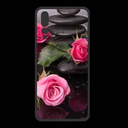 Coque  Huawei P20 Pro PREMIUM Rose et Galet Zen