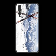 Coque  Huawei P20 Pro PREMIUM Paire de ski en montagne