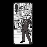 Coque  Huawei P20 Pro PREMIUM La vie en Jazz noir et blanc 55