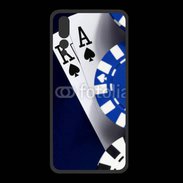 Coque  Huawei P20 Pro PREMIUM Poker bleu et noir 2