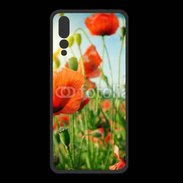 Coque  Huawei P20 Pro PREMIUM Champs de coquelicots