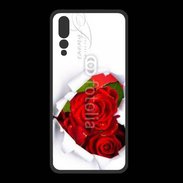 Coque  Huawei P20 Pro PREMIUM Rose forever