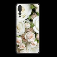Coque  Huawei P20 Pro PREMIUM Rose blanche et rose 5