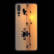 Coque  Huawei P20 Pro PREMIUM Hélicoptère Apache de nuit