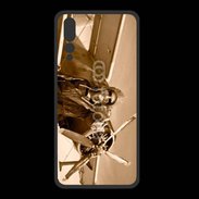 Coque  Huawei P20 Pro PREMIUM Femme pilote d'avion