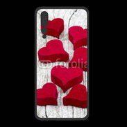 Coque  Huawei P20 Pro PREMIUM Coeur en bois