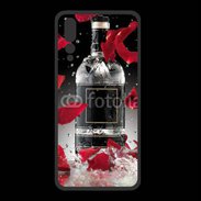 Coque  Huawei P20 Pro PREMIUM Bouteille alcool pétales de rose glamour