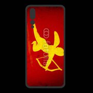 Coque  Huawei P20 Pro PREMIUM Cupidon sur fond rouge