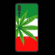 Coque  Huawei P20 Pro PREMIUM Drapeau italien cannabis