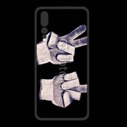 Coque  Huawei P20 Pro PREMIUM double fuck gants