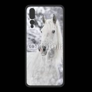 Coque  Huawei P20 Pro PREMIUM Portait de Cheval dans la neige 500