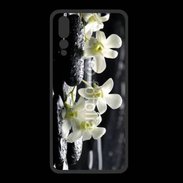 Coque  Huawei P20 Pro PREMIUM Orchidée blanche Zen 11