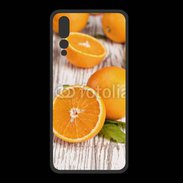 Coque  Huawei P20 Pro PREMIUM Belles oranges sur fond en bois