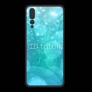 Coque  Huawei P20 Pro PREMIUM Fond bulles bleus