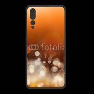 Coque  Huawei P20 Pro PREMIUM Fond bulles ocres