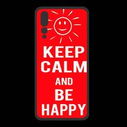 Coque  Huawei P20 Pro PREMIUM Keep calm Be Crazy Rouge