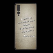 Coque  Huawei P20 Pro PREMIUM Public génie Sepia Citation Oscar Wilde