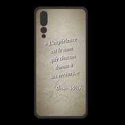 Coque  Huawei P20 Pro PREMIUM Expérience Sepia Citation Oscar Wilde
