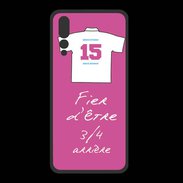 Coque  Huawei P20 Pro PREMIUM 3/4 arrière Bonus offensif-défensif Rose