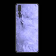 Coque  Huawei P20 Pro PREMIUM Effet de plumes bleues PR