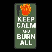 Coque  Huawei P20 Pro PREMIUM Keep Calm Burn Kaki
