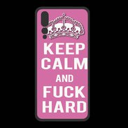 Coque  Huawei P20 Pro PREMIUM Keep Calm Fuck hard Rose