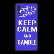 Coque  Huawei P20 Pro PREMIUM Keep Calm Gamble Bleu