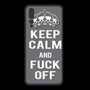 Coque  Huawei P20 Pro PREMIUM Keep Calm Fuck Off Gris