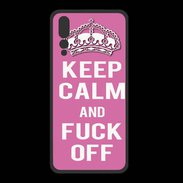 Coque  Huawei P20 Pro PREMIUM Keep Calm Fuck Off Rose