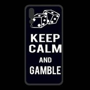 Coque  Huawei P20 Pro PREMIUM Keep Calm Gamble Noir
