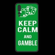 Coque  Huawei P20 Pro PREMIUM Keep Calm Gamble Vert