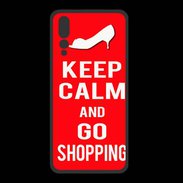 Coque  Huawei P20 Pro PREMIUM Keep Calm Go Shopping Rouge