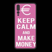 Coque  Huawei P20 Pro PREMIUM Keep Calm Make money Rose